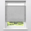 Kwantum Fenstr Dubbel Plissé Puck Lichtgrijs Lichtdoorlatend