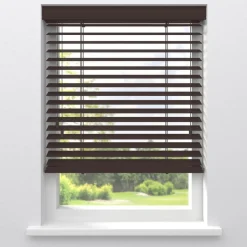 Kwantum Fenstr Houten Jaloezie Harm Bruin 50mm