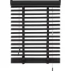 Kwantum Houtlook Jaloezie Ravi Zwart 50mm 180x175 Cm