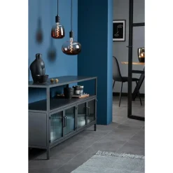 Kwantum LED Lamp 22x22,5 Cm Bruin E27 Dimbaar