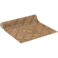 Kwantum Vinyl Chino Bruin Eiken