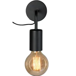 Kwantum Wandlamp Balor Zwart
